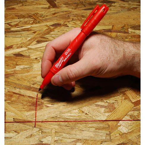 Milwaukee 10 Marcadores Permanentes Inkzall Punta Fina Rojo 4