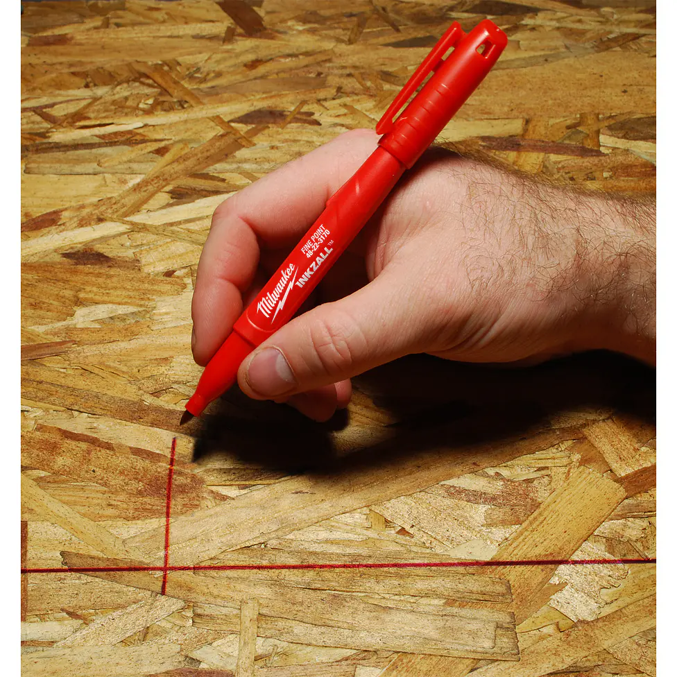 Milwaukee 10 Marcadores Permanentes Inkzall Punta Fina Rojo 4