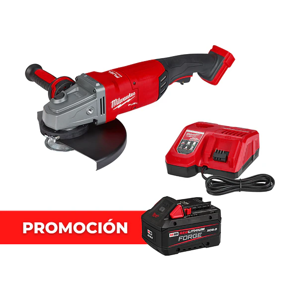 Esmeril Milwaukee Grande 7 - 9 Pulgadas M18 Fuel 2785-20 + Kit Batería Forge 1