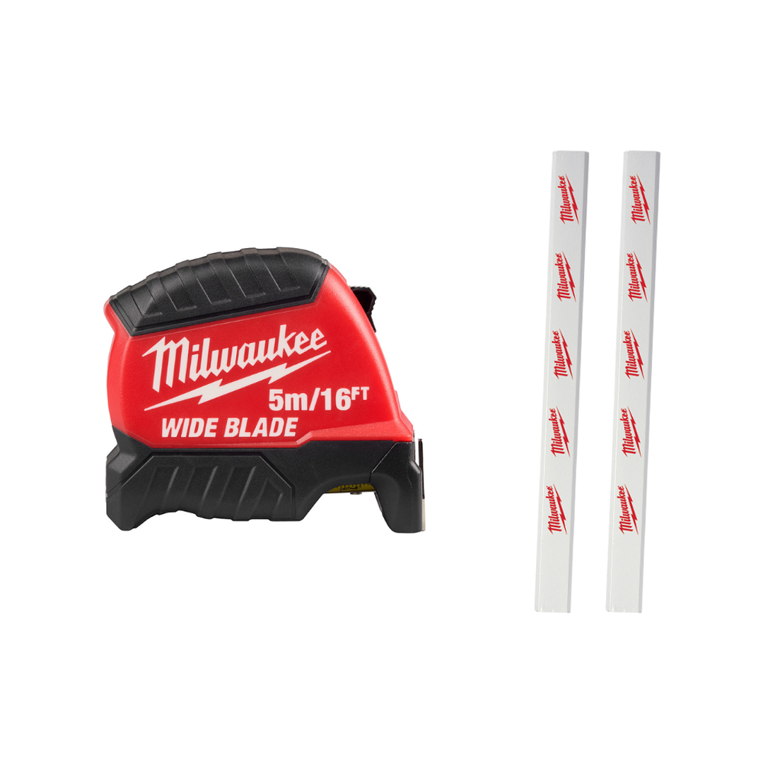 Milwaukee Huincha De Medir 5 Metros Hoja Ancha 48-22-1217 Wide Blade 1