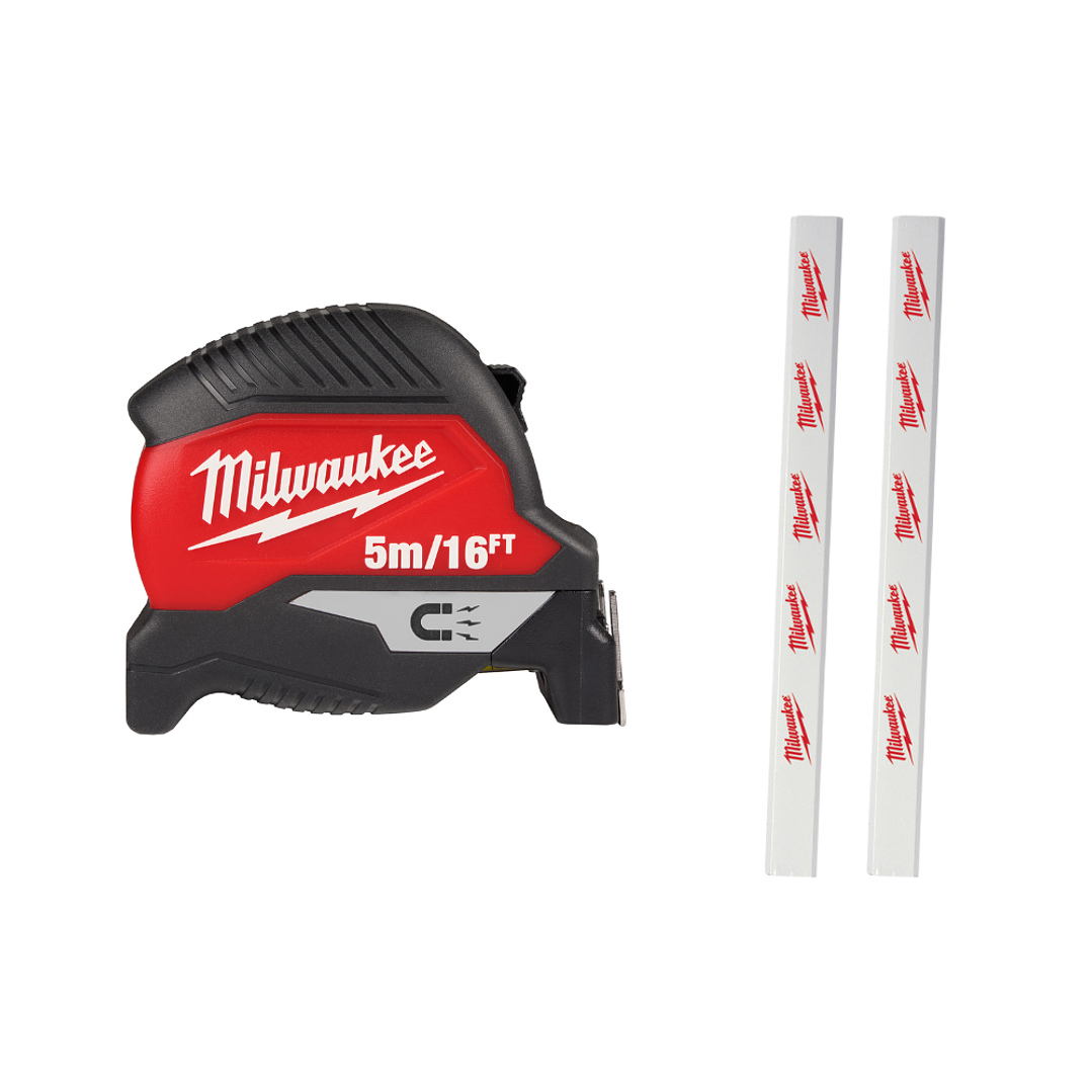 Milwaukee Huincha De Medir 5 Metros Punta Magnética 48-22-1017M 1