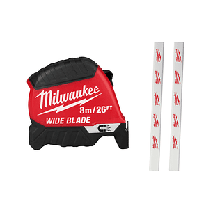 Milwaukee Huincha De Medir 8 Mt Punta Magnética Hoja Ancha 48-22-1226M
