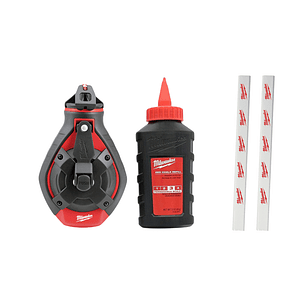 Milwaukee Tizador Linea Gruesa + Tiza Roja Alta Permanencia 48-22-3986