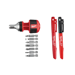 Milwaukee Destornillador Compacto Con Chicharra 8 En 1 - 48-22-2330