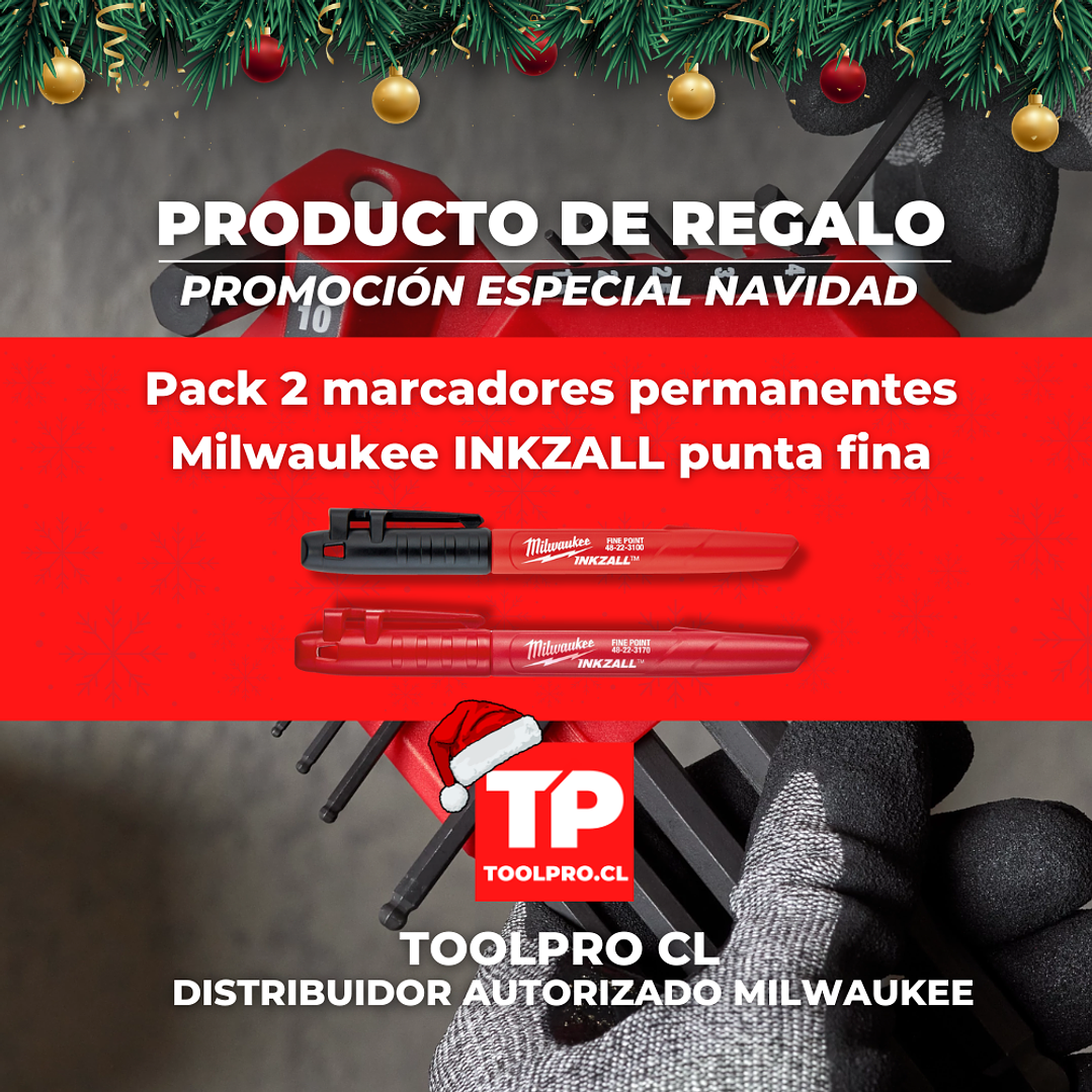 Milwaukee Juego De 11 Llaves Allen Sae Plegables 48-22-2180 2