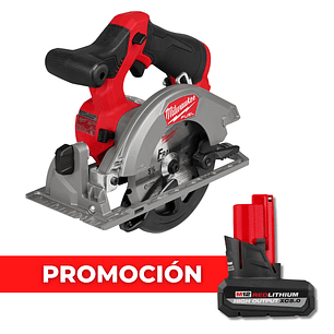 Milwaukee Sierra Circular 5-3/8 M12 Fuel 2521-20 + Batería 5 Ah