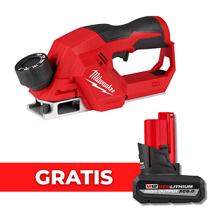 Milwaukee Cepillo M12 Brushless 50,8 Mm 2524-20 + Batería 5 Ah