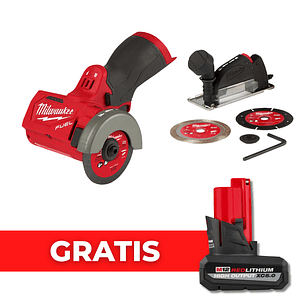 Milwaukee Herramienta De Corte M12 Fuel Mini Esmeril 2522-20 + Batería 5 Ah