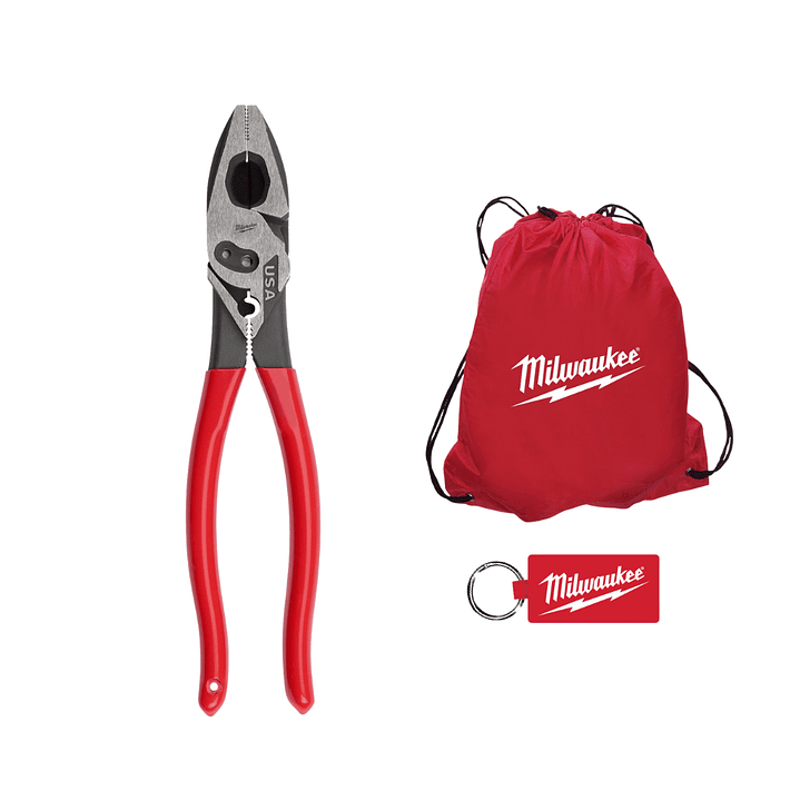 Milwaukee Alicate Universal Electricista Crimpeador Hecho En Usa MT500C 1