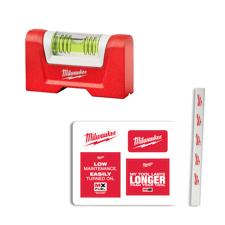 Milwaukee Nivel De Burbuja De Bolsillo Magnético Aluminio 48-22-5603 1
