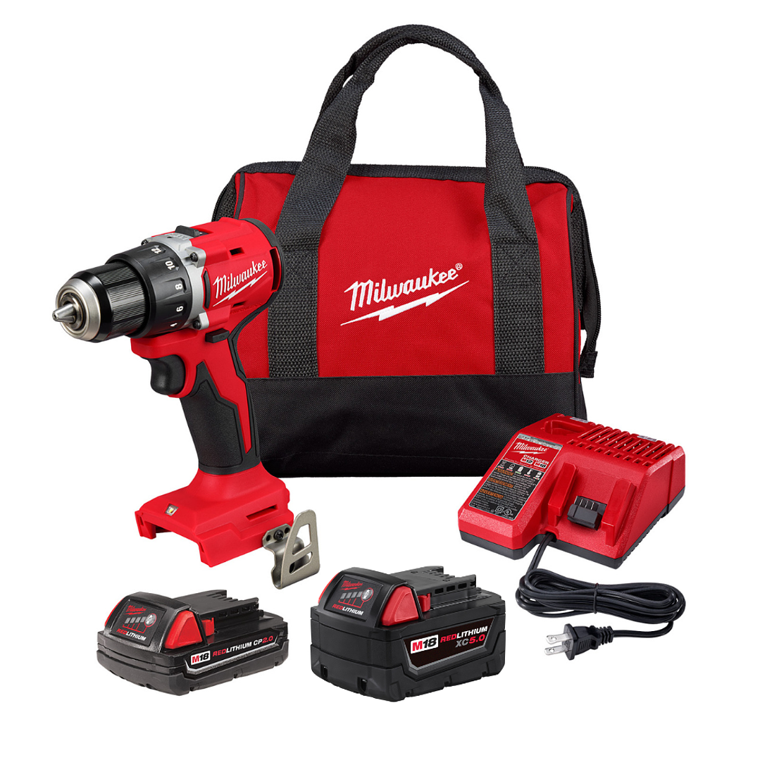 Milwaukee Kit Taladro Atornillador Compacto M18 Brushless 3601-20 1