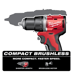Milwaukee Kit Taladro Atornillador Compacto M18 Brushless 3601-20