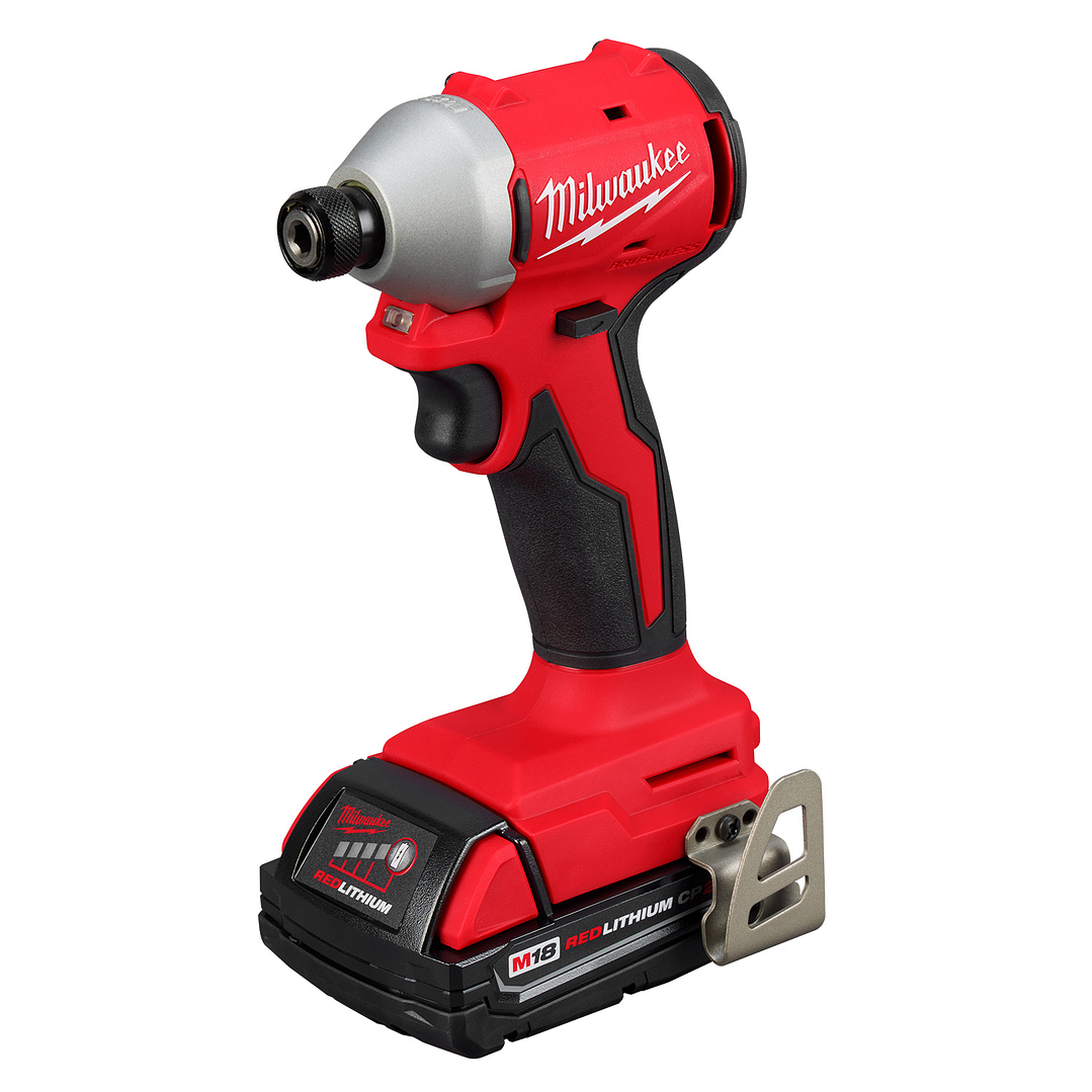 Milwaukee Kit Atornillador de Impacto Compacto M18 Brushless 3650-20 3