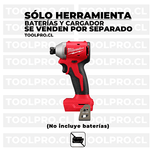 Milwaukee Atornillador de Impacto Compacto M18 Brushless 3650-20