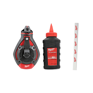 Milwaukee Tizador Linea Gruesa + Tiza Roja Alta Permanencia 48-22-3986