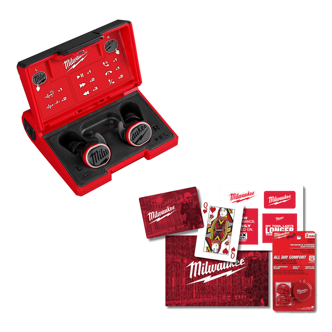 Milwaukee Audífonos Bluetooth Usb Recargables Jobsite 2191-21 1