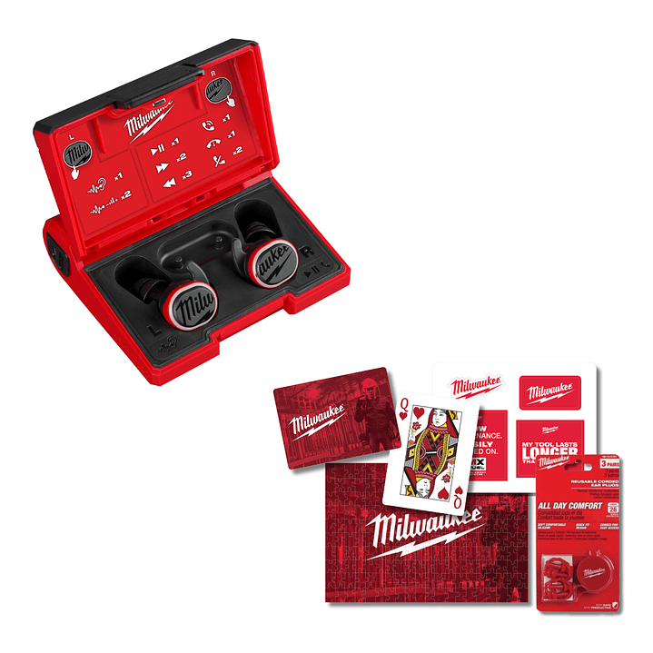 Milwaukee Audífonos Bluetooth Usb Recargables Jobsite 2191-21 1
