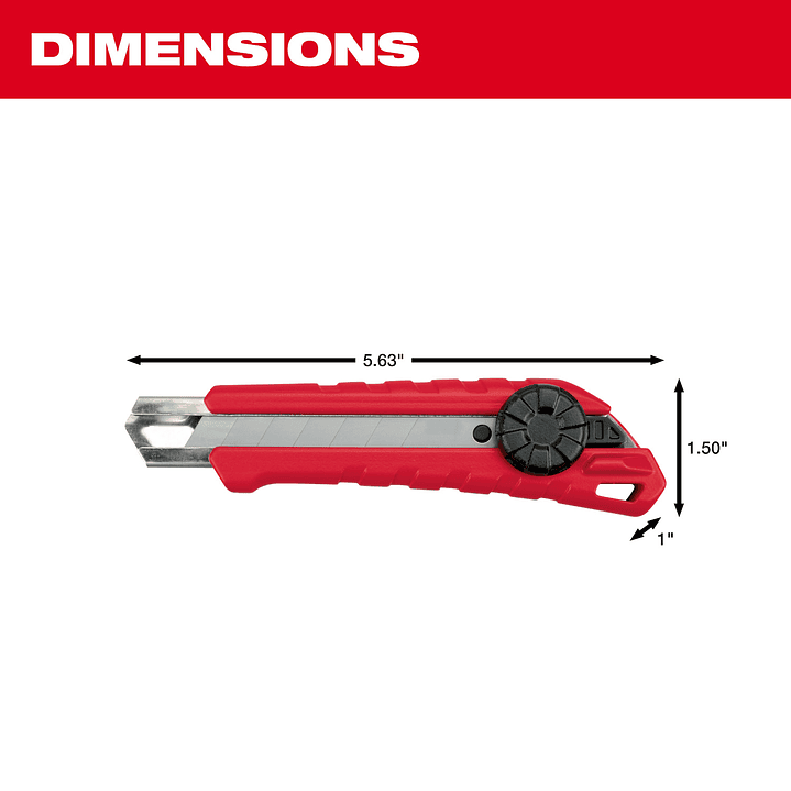 Milwaukee Cuchillo Cartonero 18 mm Compacto 48-22-1964 2