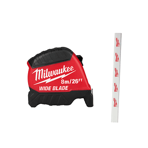 Milwaukee Huincha De Medir 8 Metros Hoja Ancha 48-22-1226 Wide Blade