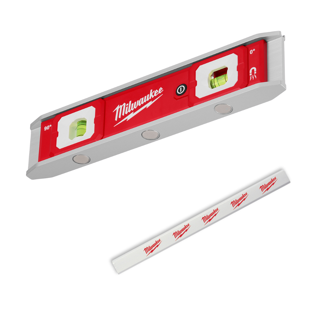 Milwaukee Nivel De Burbuja Con Viales Iluminados LED 48-22-5105 1