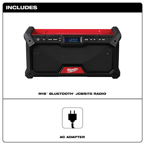 Parlante Bluetooth Milwaukee M18 Jobsite con radio AM/FM 2952-20 3