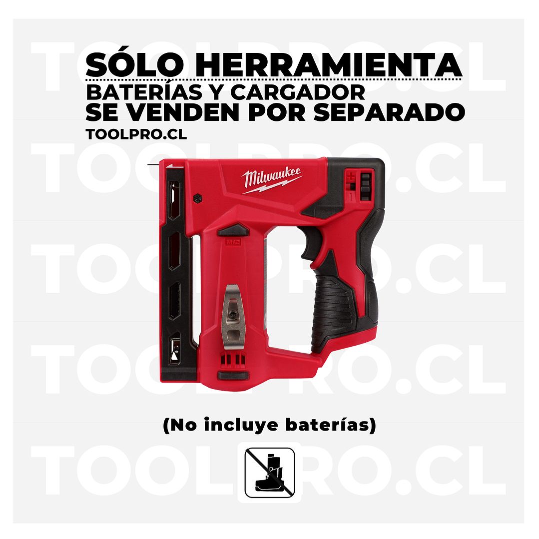 Engrapadora De Corona 10mm (3/8) Milwaukee M12 2447-20 2