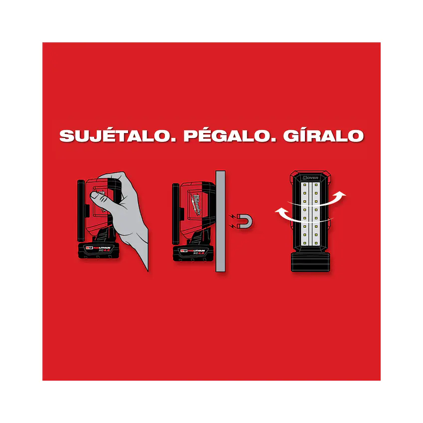 Foco Led Magnético 700 Lúmenes Milwaukee M12 Rover Usb Power Bank 2367-20 6