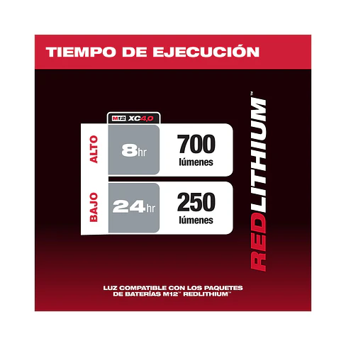 Foco Led Magnético 700 Lm Milwaukee M12 Rover Usb Power Bank 2367-20 8