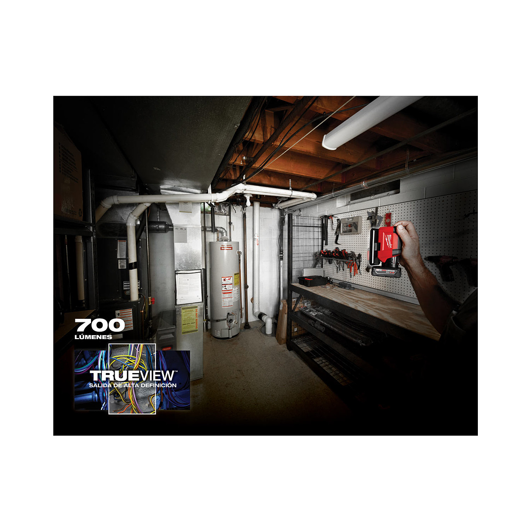 Foco Led Magnético 700 Lúmenes Milwaukee M12 Rover Usb Power Bank 2367-20 18