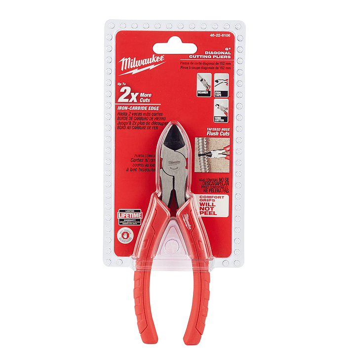Milwaukee Alicate Cortante 6 Pulgadas 48-22-6106 2