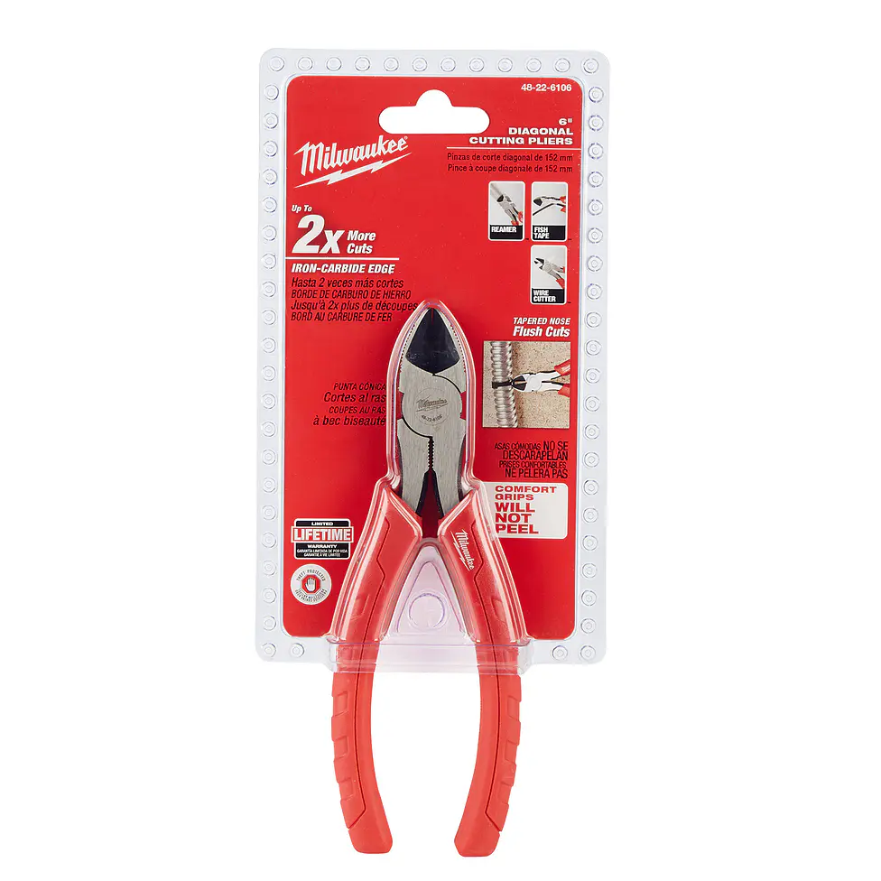 Milwaukee Alicate Cortante 6 Pulgadas 48-22-6106 2