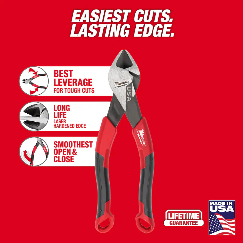 Alicate Corte Diagonal Milwaukee 6 Pulg. Hecho En Usa MT556 6