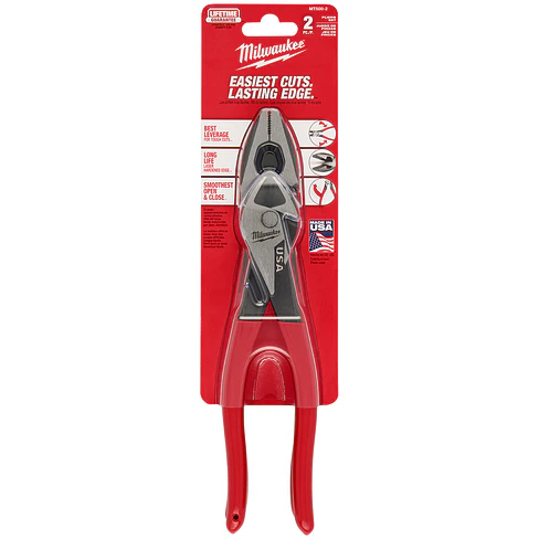 Pack 2 Alicates Milwaukee Universal + Cortante Hechos En Usa MT500-2 3