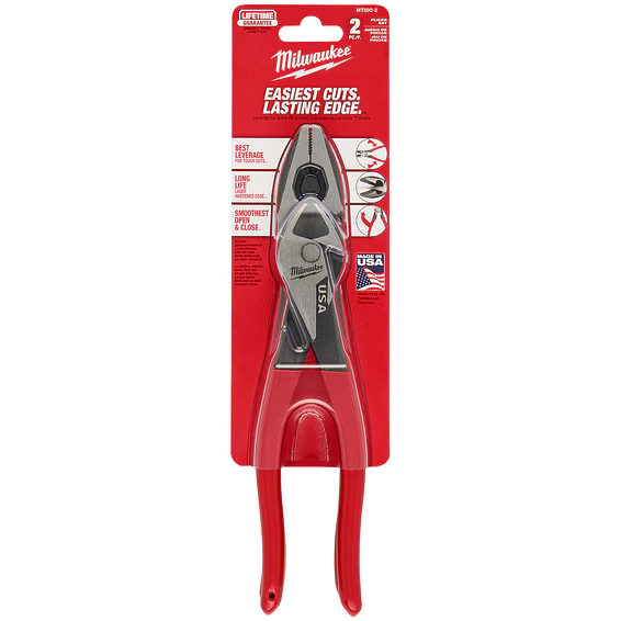 Pack 2 Alicates Milwaukee Universal + Cortante Hechos En Usa MT500-2 3