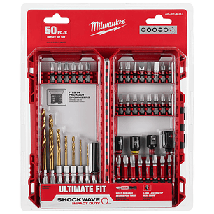 Set Puntas Y Brocas Milwaukee Shockwave 50 Piezas 48-32-4013