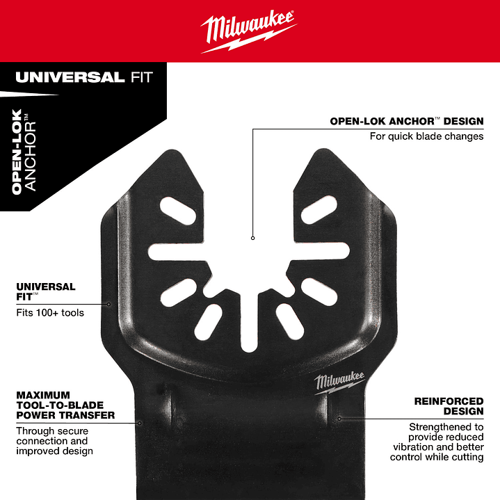 Set 20 Hojas Para Multi Herramienta Milwaukee 49-10-9920 6