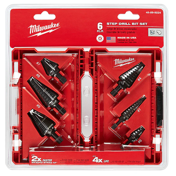 Set de Brocas Escalonadas Milwaukee 6 Piezas 48-89-9224 3