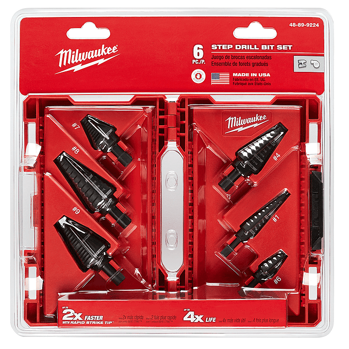 Set de Brocas Escalonadas Milwaukee 6 Piezas 48-89-9224 3