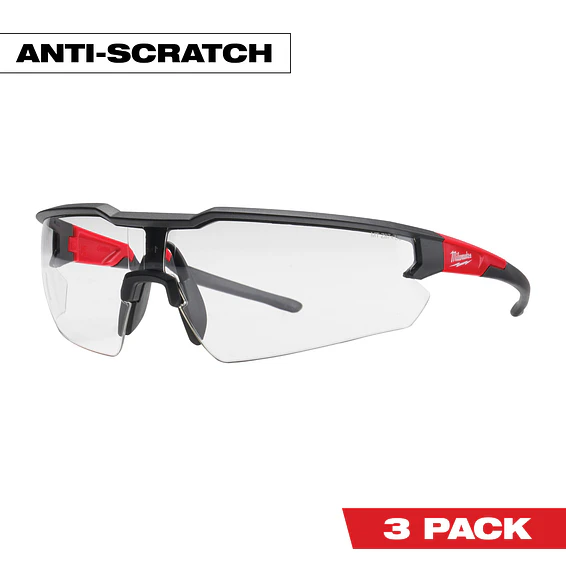 Pack 3 Lentes De Seguridad Milwaukee Anti Rayas 48-73-2052 3