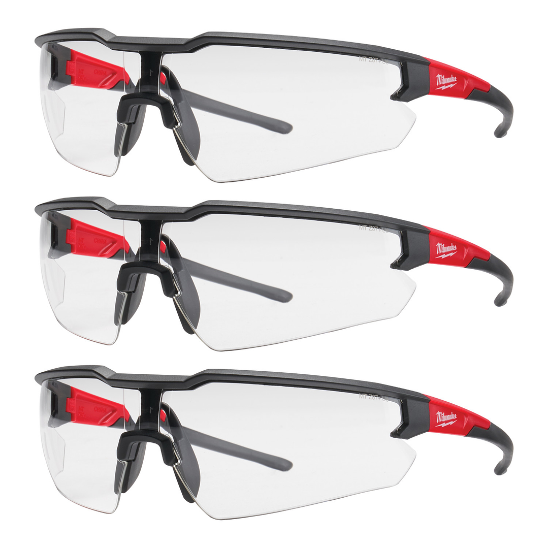 Pack 3 Lentes De Seguridad Milwaukee Anti Rayas 48-73-2052 1