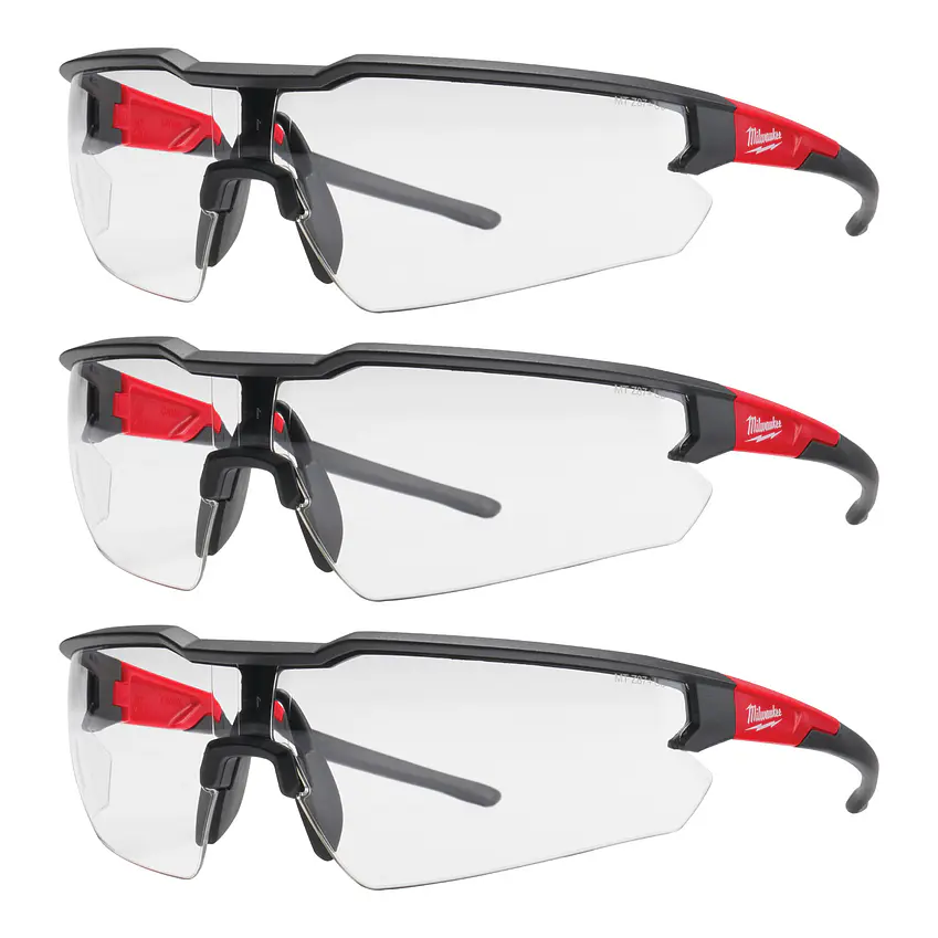 Pack 3 Lentes De Seguridad Milwaukee Anti Rayas 48-73-2052 1