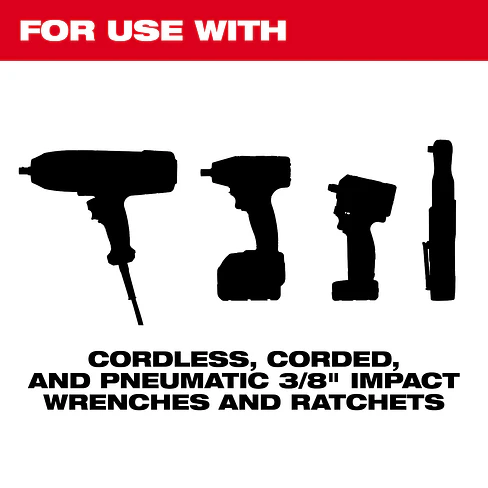 Set de Dados Milwaukee 3/8” Métricos y SAE 43 Piezas Modelo 49-66-7009 11