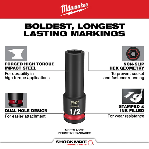 Set de Dados Milwaukee 3/8” Métricos y SAE 43 Piezas Modelo 49-66-7009 10