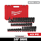 Set Dados De Impacto 3/8 Métricos 43 Piezas Milwaukee 49-66-7009 - Miniatura 3