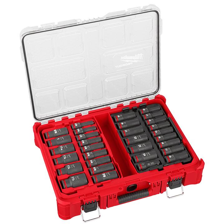 Juego 31 Dados De Impacto 1/2 Métricos Packout Milwaukee 49-66-6806 3