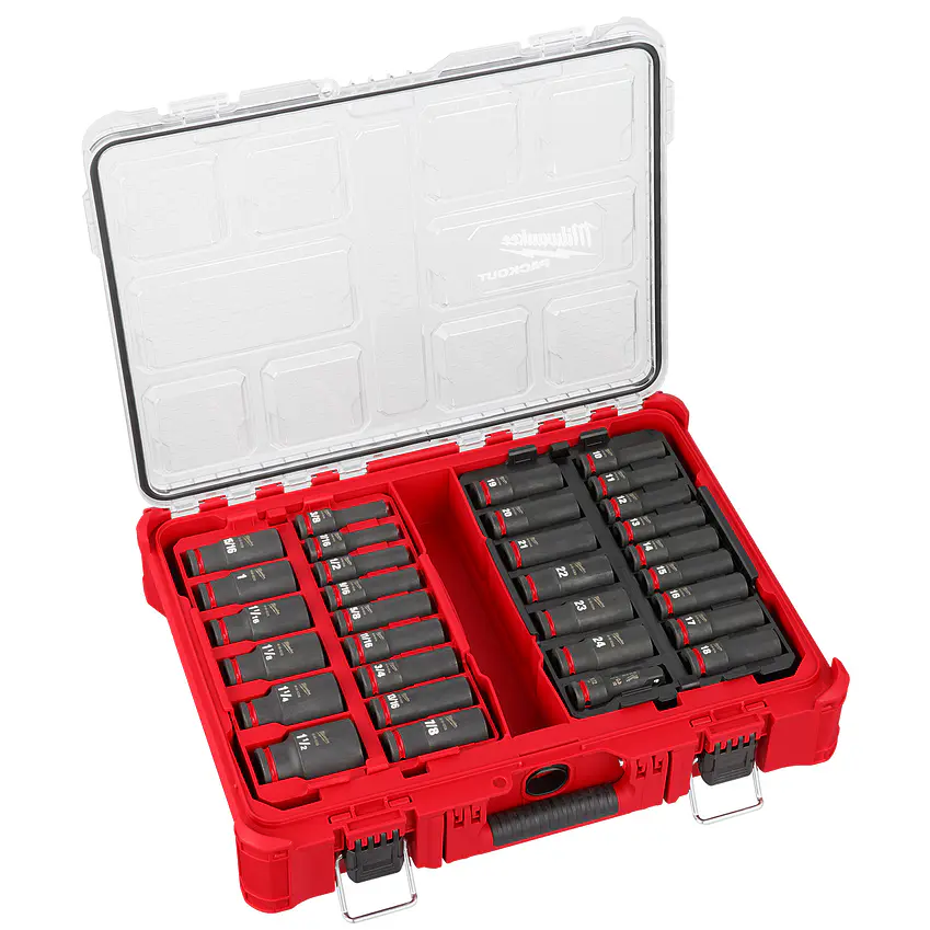 Juego 31 Dados De Impacto 1/2 Métricos Packout Milwaukee 49-66-6806 3