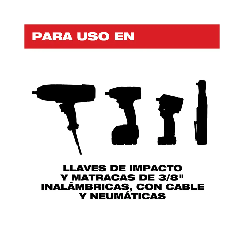 Juego 31 Dados De Impacto 1/2 Métricos Packout Milwaukee 49-66-6806 11