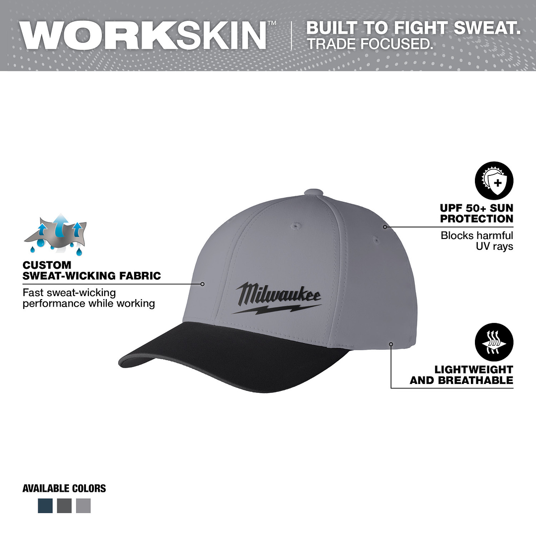 Jockey Alto Rendimiento Milwaukee Workskin Protección Uv Gris L-XL 4