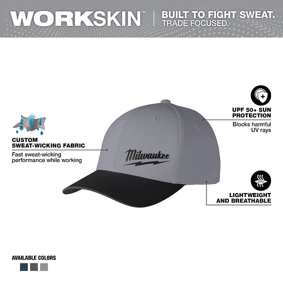 Jockey Alto Rendimiento Milwaukee Workskin Protección Uv Gris 507DG - L/XL 3