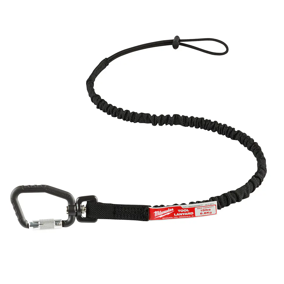 Correa de Seguridad Para Herramientas 91 cm - 6.8Kg Con Mosquetón Milwaukee 48-22-8815 1